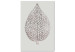 Canvas Art Print Azur Leaf (1 Part) Vertical 118770