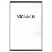 Wall Poster Mr. and Mrs. - black and white simple composition with English text 120470 additionalThumb 15