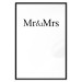 Wall Poster Mr. and Mrs. - black and white simple composition with English text 120470 additionalThumb 24