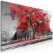 Canvas Autumn in the Park (5 Parts) Narrow Red 122770 additionalThumb 2