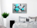 Canvas Art Print Turquoise peony bouquet - still life with a colourful accent 123370 additionalThumb 3
