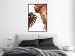Poster Golden Garden - tropical leaves in copper hue on white background 123770 additionalThumb 3