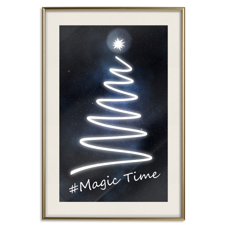 Poster Magical Time - English text on a background of night sky with stars 125270 additionalImage 19