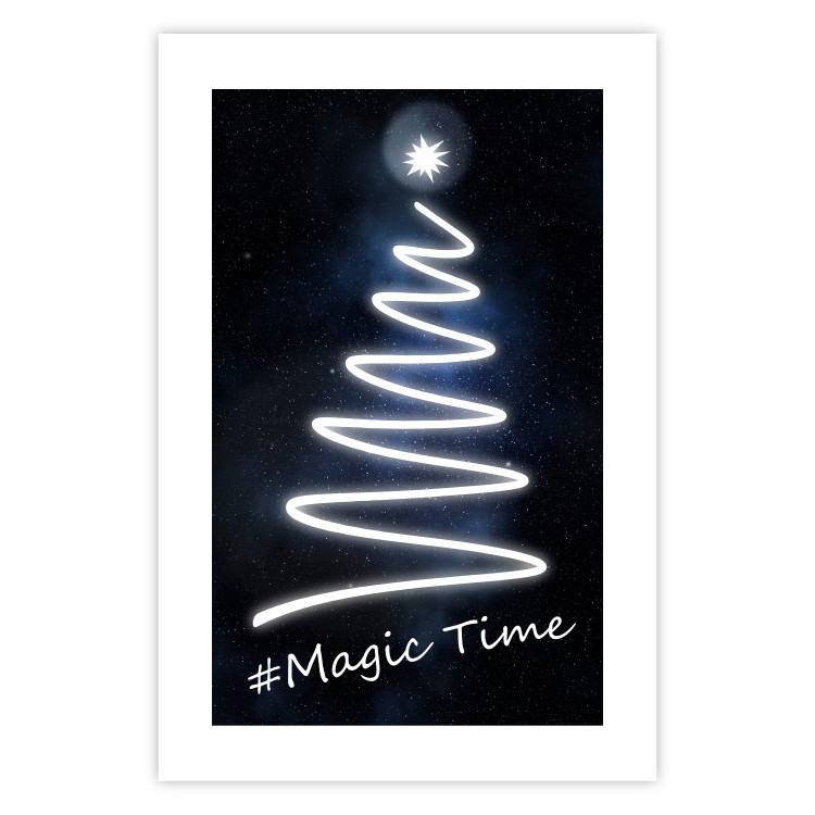 Poster Magical Time - English text on a background of night sky with stars 125270 additionalImage 25