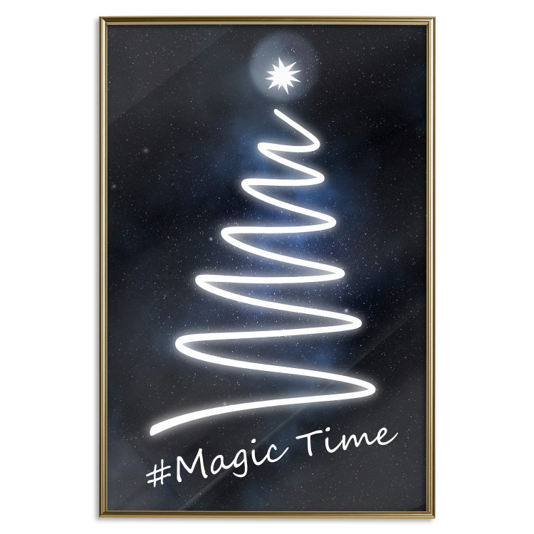 Poster Magical Time - English text on a background of night sky with stars 125270 additionalImage 20