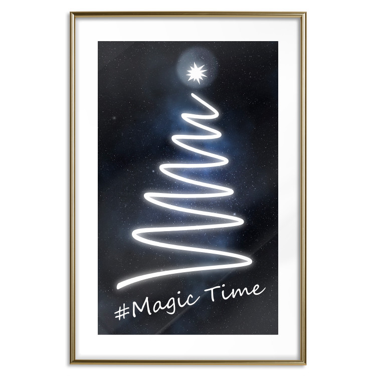 Poster Magical Time - English text on a background of night sky with stars 125270 additionalImage 14