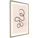 Wall Poster Loop of Thoughts - abstract line art of a twisted line on a pastel background 125670 additionalThumb 6