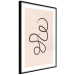 Wall Poster Loop of Thoughts - abstract line art of a twisted line on a pastel background 125670 additionalThumb 11
