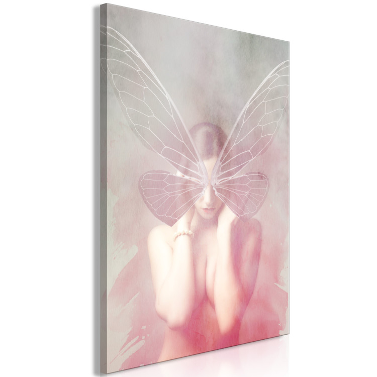 Canvas Night Butterfly (1-part) vertical - female nude with butterfly wings 127470 additionalImage 2