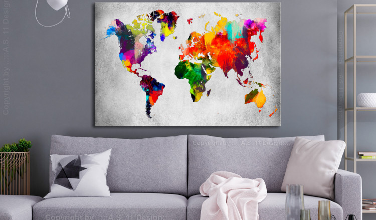 Large canvas print Artistic World - Triptych [Large Format] 128670 additionalImage 6