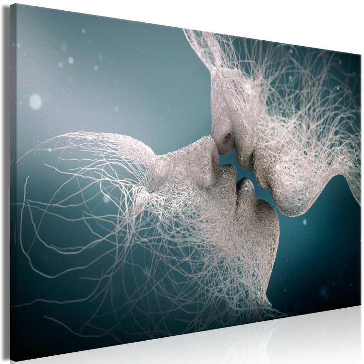 Canvas Touch of Breath (1-part) wide - kiss of abstract faces 128770 additionalImage 2