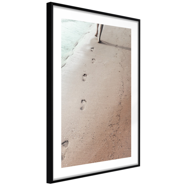 Wall Poster Fleeting Trace - composition with a woman running on a sandy beach 129470 additionalImage 8