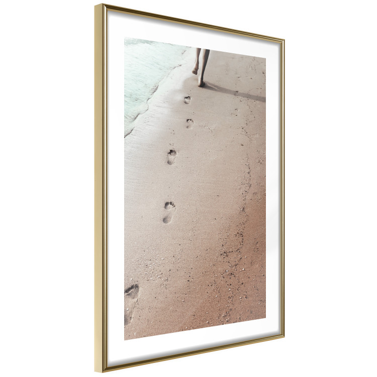 Wall Poster Fleeting Trace - composition with a woman running on a sandy beach 129470 additionalImage 9
