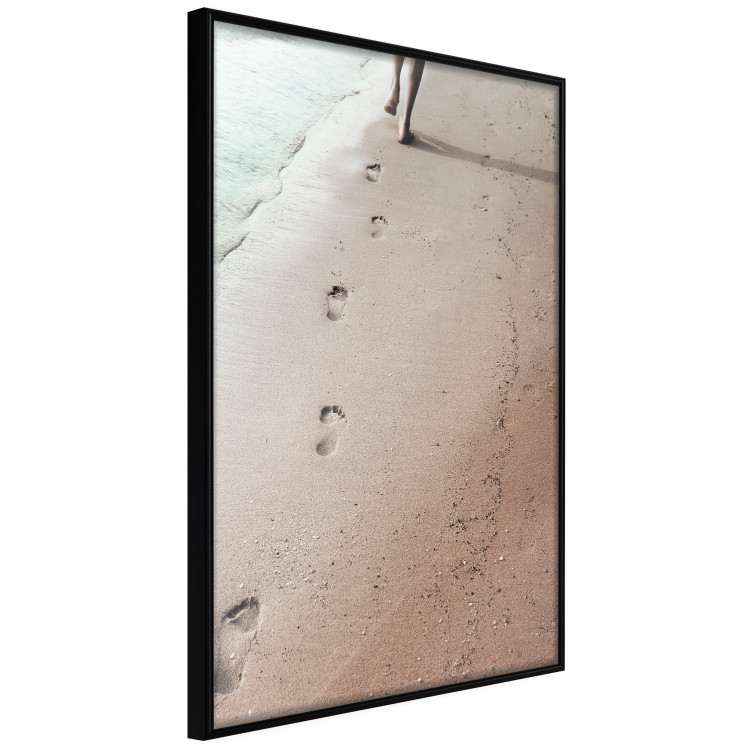 Wall Poster Fleeting Trace - composition with a woman running on a sandy beach 129470 additionalImage 11