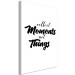 Canvas Art Print Collect Moments Not Things (1-part) vertical - inscriptions in English 129570 additionalThumb 2