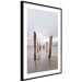 Wall Poster Illusory Calm - seascape with wooden posts against the sky 130270 additionalThumb 6