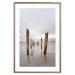 Wall Poster Illusory Calm - seascape with wooden posts against the sky 130270 additionalThumb 14