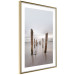 Wall Poster Illusory Calm - seascape with wooden posts against the sky 130270 additionalThumb 7