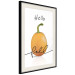 Poster Hello Fall - orange pumpkin and English text on a white background 131770 additionalThumb 13