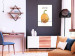 Poster Hello Fall - orange pumpkin and English text on a white background 131770 additionalThumb 10