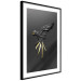 Poster Black Parrot - abstract figure resembling a bird with golden details 132270 additionalThumb 8