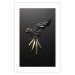 Poster Black Parrot - abstract figure resembling a bird with golden details 132270 additionalThumb 19