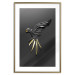 Poster Black Parrot - abstract figure resembling a bird with golden details 132270 additionalThumb 14