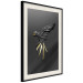 Poster Black Parrot - abstract figure resembling a bird with golden details 132270 additionalThumb 2