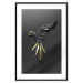 Poster Black Parrot - abstract figure resembling a bird with golden details 132270 additionalThumb 15