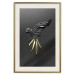 Poster Black Parrot - abstract figure resembling a bird with golden details 132270 additionalThumb 20