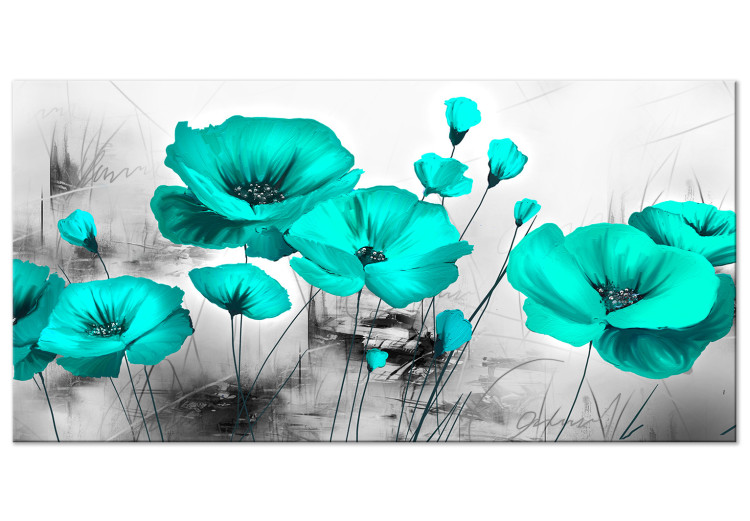 Large canvas print Turquoise Meadow II [Large Format] 132370