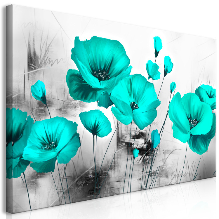 Large canvas print Turquoise Meadow II [Large Format] 132370 additionalImage 3