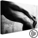 Canvas Print Female body - black-white composition with stone imitation in offset 134170 additionalThumb 6