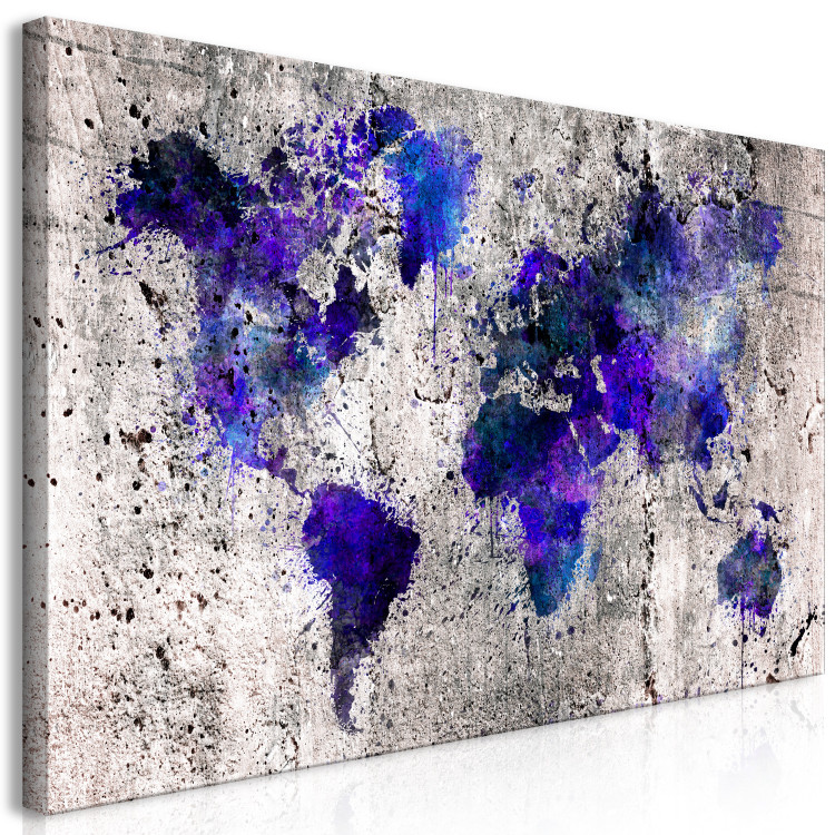 Large canvas print World Map: Ink Blots II [Large Format] 134870 additionalImage 3
