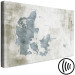 Canvas Blue Denmark - Contour Map of the Nordic State on a Gray Background 135170 additionalThumb 6