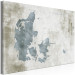 Canvas Blue Denmark - Contour Map of the Nordic State on a Gray Background 135170 additionalThumb 2