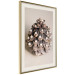 Poster Christmas Decoration - cone decorated with white balls on a light background 137970 additionalThumb 18