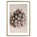Poster Christmas Decoration - cone decorated with white balls on a light background 137970 additionalThumb 2
