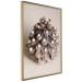 Poster Christmas Decoration - cone decorated with white balls on a light background 137970 additionalThumb 23
