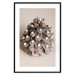 Poster Christmas Decoration - cone decorated with white balls on a light background 137970 additionalThumb 5