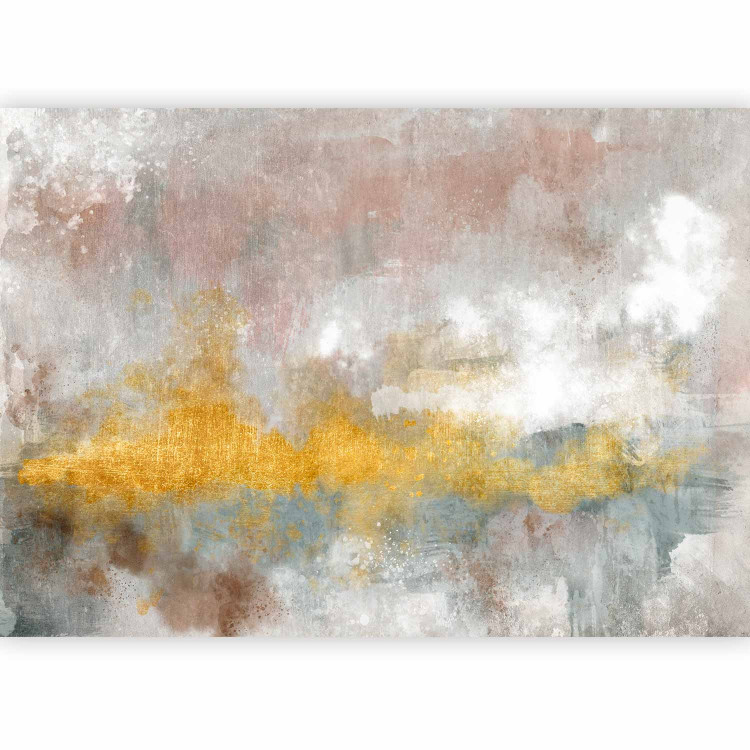 Wall Mural Gold pattern with background - eclectic abstract composition in boho style 138270 additionalImage 1