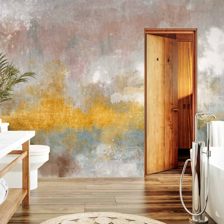 Wall Mural Gold pattern with background - eclectic abstract composition in boho style 138270 additionalImage 8