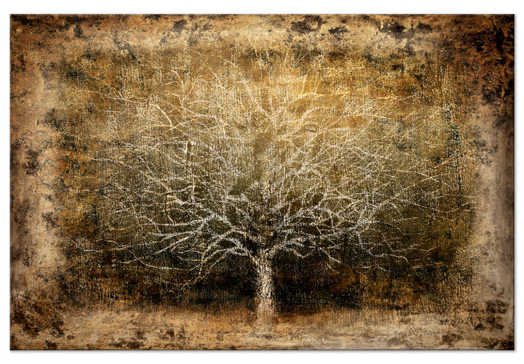 Canvas Print Venetian Tree (1-piece) Vertical - bare branches in vintage style 138370