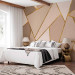 Photo Wallpaper Brown geometry - composition depicting triangles and squares 138570 additionalThumb 2