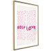 Wall Poster Love Mantra - pink English texts on a contrasting white background 138870 additionalThumb 13