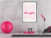 Wall Poster Love Mantra - pink English texts on a contrasting white background 138870 additionalThumb 16