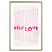 Wall Poster Love Mantra - pink English texts on a contrasting white background 138870 additionalThumb 20