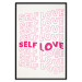 Wall Poster Love Mantra - pink English texts on a contrasting white background 138870 additionalThumb 5
