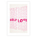 Wall Poster Love Mantra - pink English texts on a contrasting white background 138870 additionalThumb 7
