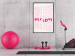 Wall Poster Love Mantra - pink English texts on a contrasting white background 138870 additionalThumb 4